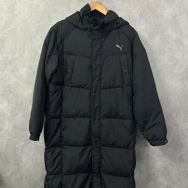 [BUNJANG] Puma Long Down Jacket Black M / 푸마 롱패딩 블랙 다운 M