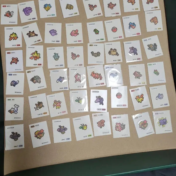 [BUNJANG] Pokemon Pixel Ddebu Sticker Bundle / 포켓몬 픽셀띠부 판매 교환