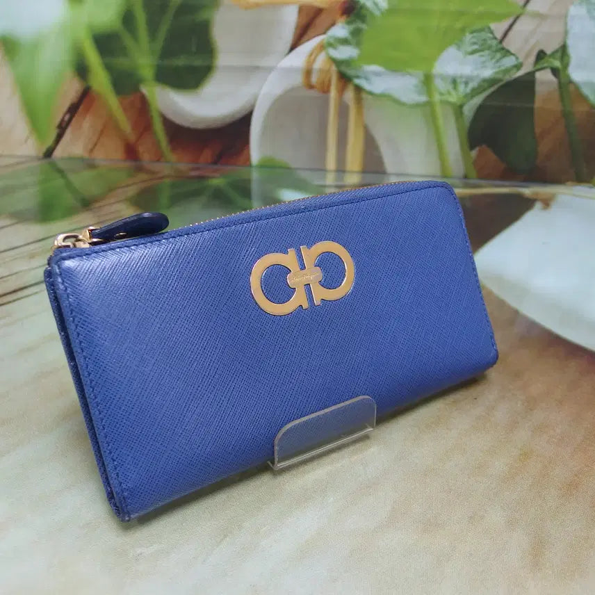 [BUNJANG] Salvatore Ferragamo Leather Zip-Around Long Wallet / 구제토토 페라가모 가죽 집업 장지갑 정품 중고 명품 61509