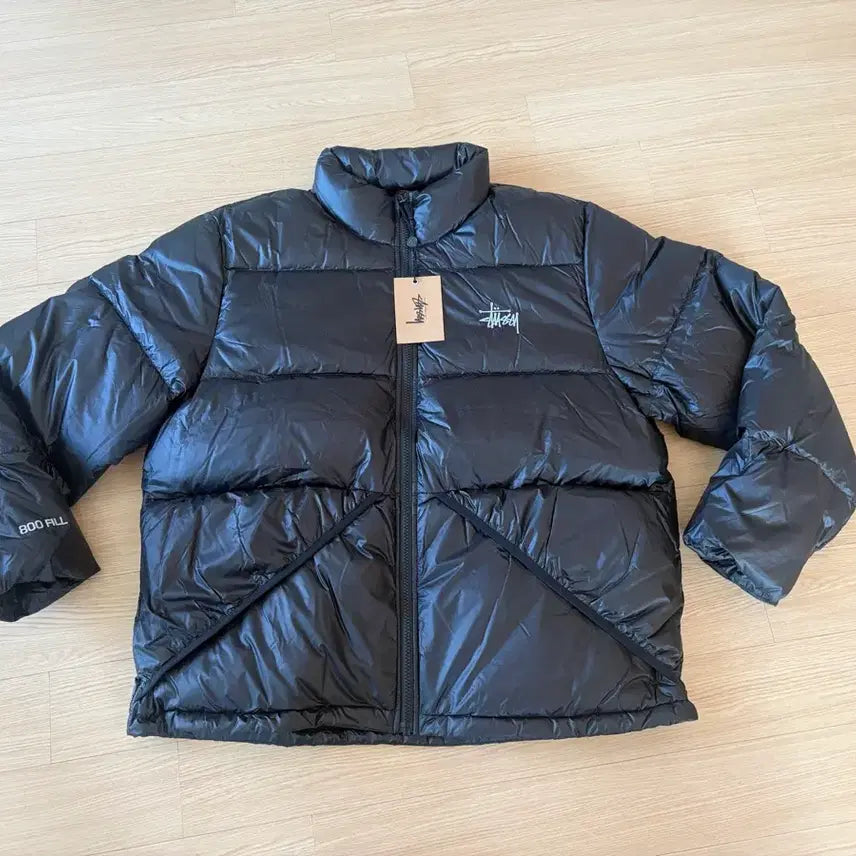 [BUNJANG] Stüssy Micro Ripstop Down Jacket Jet Black Small / 스투시 패딩 스몰 새제품 마이크로 립스탑 다운 자켓 제트블랙