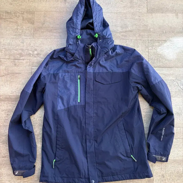 [BUNJANG] Asics Windbreaker Jacket Navy Size 95 / 아식스 바람막이 자켓 네이비색 95