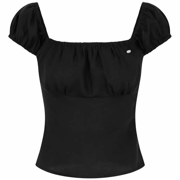 [BUNJANG] Pale J - Square Neck Puff Blouse - Black / 페일제이드 스퀘어넥 퍼프 블라우스 블랙 2