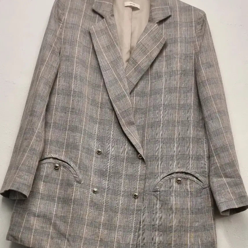 [BUNJANG] System Checkered Jacket / 66)한섬 SYSTEM 체크 자켓