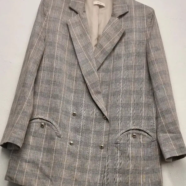 [BUNJANG] System Checkered Jacket / 66)한섬 SYSTEM 체크 자켓