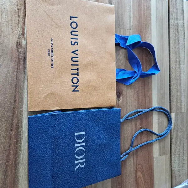 [BUNJANG] Louis Vuitton & Dior Shopping Bag Bundle / 루이비통(21.5cm 17.5cm) 디올 쇼핑백일괄