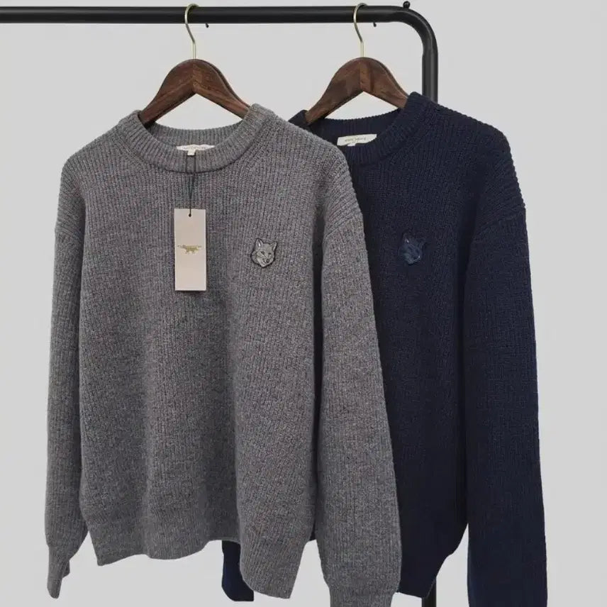 [BUNJANG] Maison Kitsuné Fox Head Knit / #최저가 메종키츠네 폭스헤드 니트