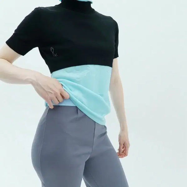 [BUNJANG] Eonts Knit Half Neck Short Version / Eonts 에옹쓰 하프니트 숏 버전