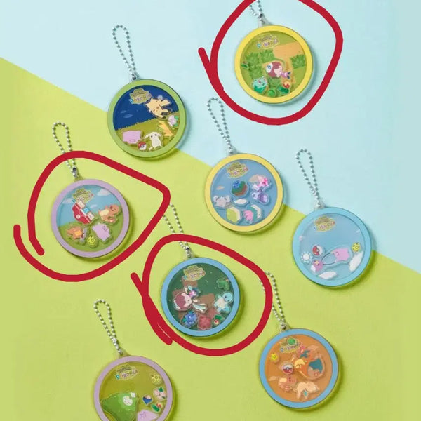 [BUNJANG] Pokemon Pocopia Acrylic Shaker Keychain / 포켓몬스터 포코피아 아크릴 쉐이커 키링
