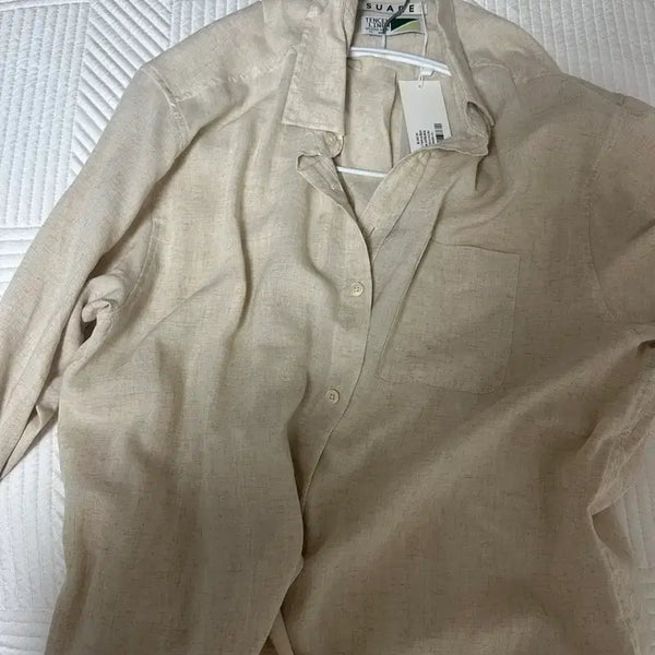 [BUNJANG] Linen Shirt New / 린넨 셔츠 택달린 새것