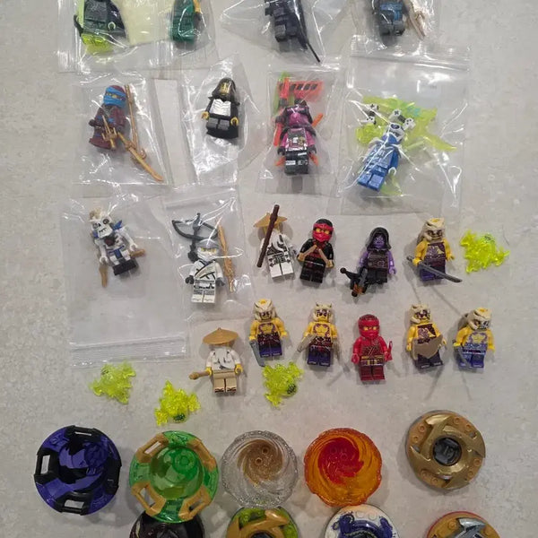 [BUNJANG] LEGO Ninjago Minifigure + Spinjitzu Spinner Bundle Set / 레고 닌자고 미피 + 스핀짓주 팽이 일괄 판매