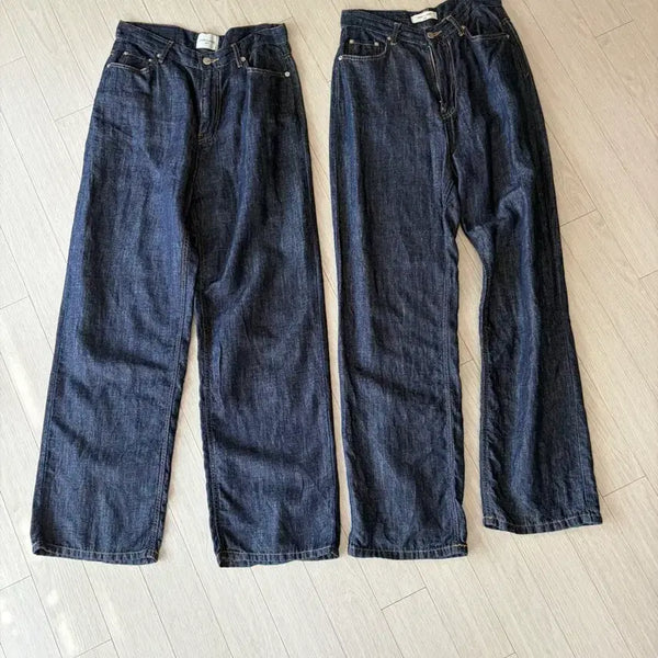 [BUNJANG] Overclassik Linen Raw Denim Pants / 오버클래식 린넨 생지데님