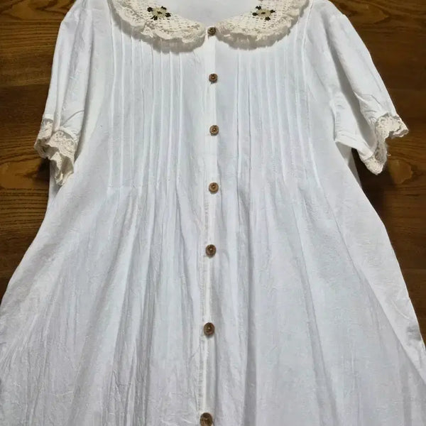 [BUNJANG] White Lace Collar Dress / 회이트 레이스 카라 원피스