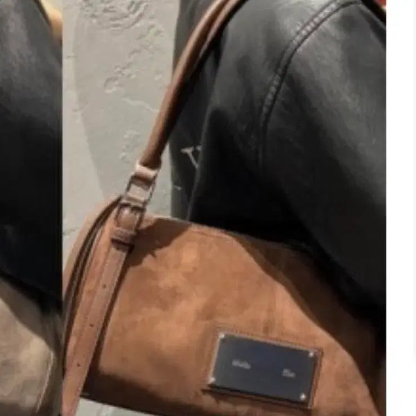 [BUNJANG] Matinkim Brown Suede Shoulder Bag / 마뗑킴 브라운 스웨이드 숄더백 최상급