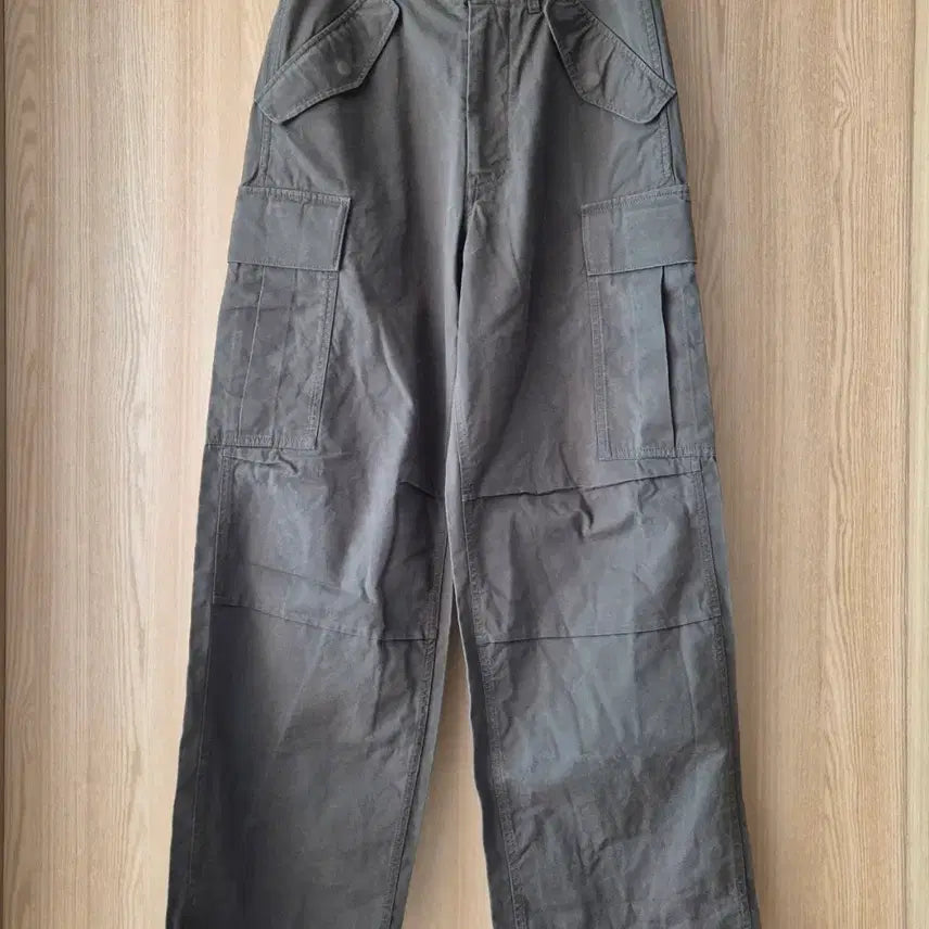 [BUNJANG] [S] L'EAU Khaki Cargo Pants / [S]로우 L'EAU 카키 카고 팬츠