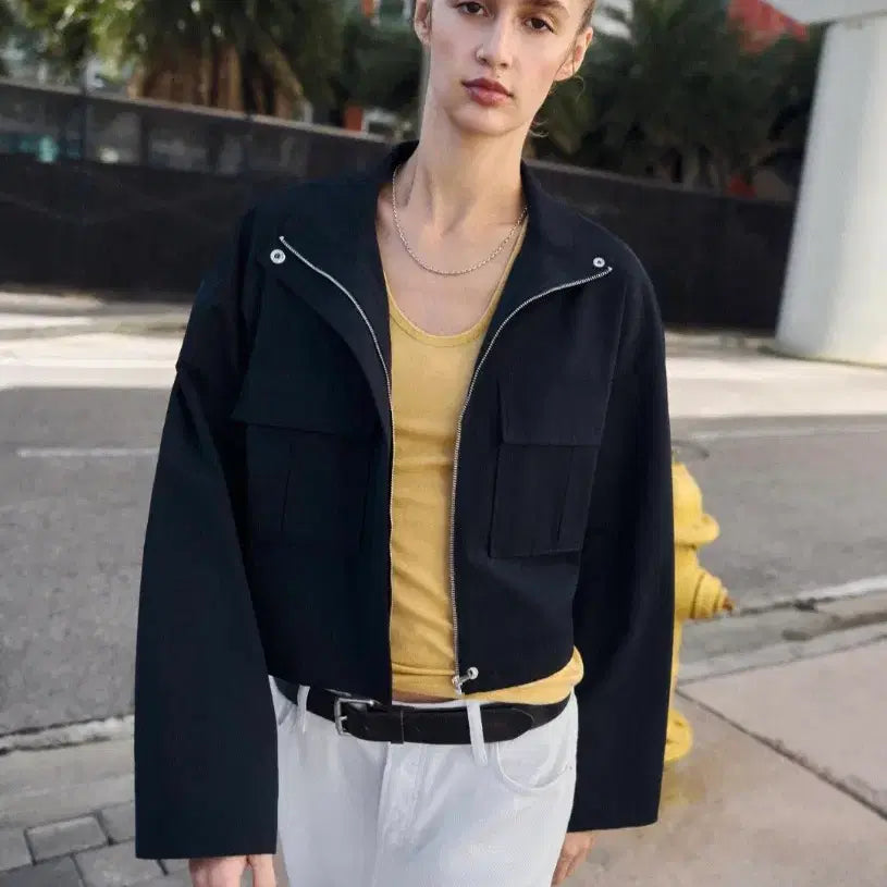 [BUNJANG] Zara High Neck Short Jacket / 자라 하이넥 쇼트재킷 (2753/023)