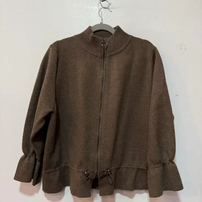 [BUNJANG] Stunning Knit Zip-Up Brown / STUNNING 니트 집업 브라운F
