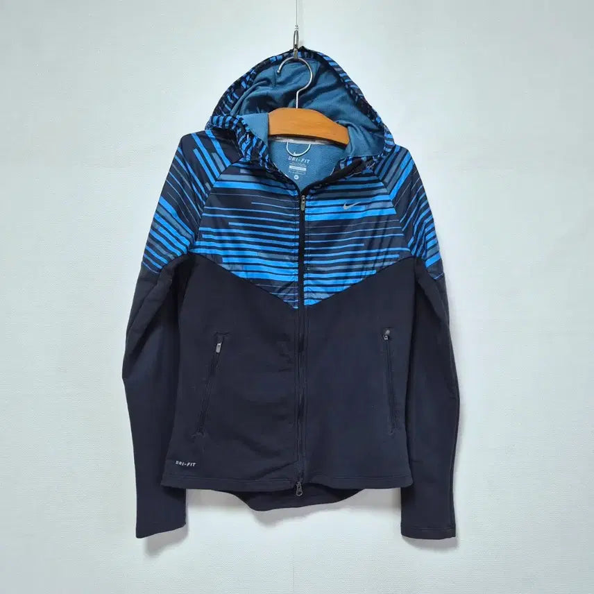 [BUNJANG] Nike Blue Navy Colorblock Windbreaker Jacket / [85] Nike 블루네이비 바람막이 / 나이키
