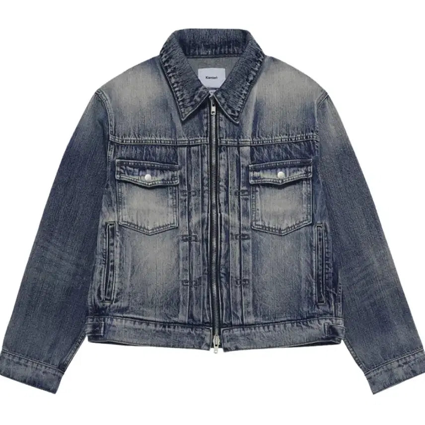 [BUNJANG] Kamien Cropped Denim Trucker Jacket Size 3 / 카미엔 크롭 데님 트러커자켓 3사이즈 세재품
