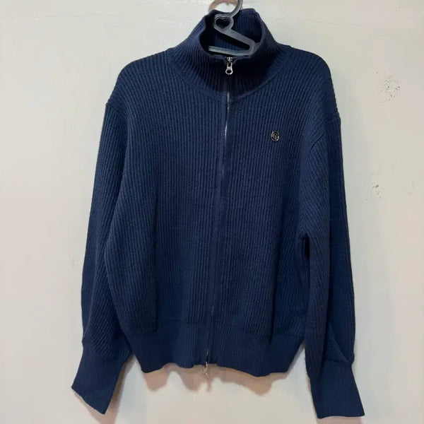 [BUNJANG] Code:graphy Zip-Up Knit Sweater / Code:graphy 블루 집업 니트 F