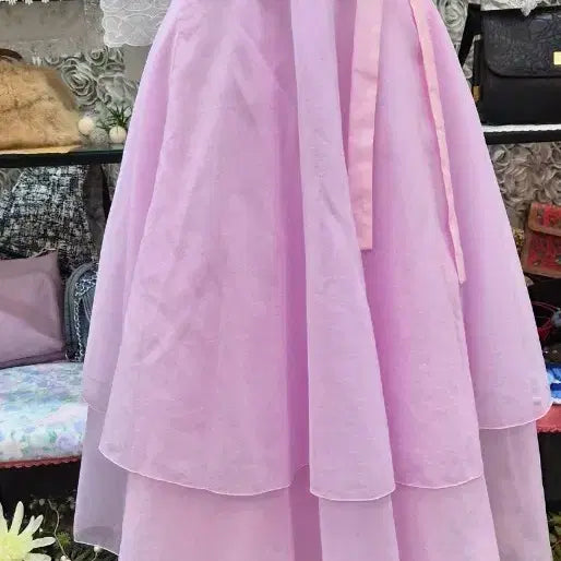 [BUNJANG] Tiered Design Hanbok Skirt / 티어드 디자인 한복치마(FREE)