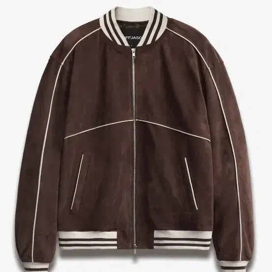 [BUNJANG] Dopejason Pull Up Suede Souvenir Jacket Mocha / 도프제이슨 풀업 스웨이드 수베니어 자켓 MOCHA