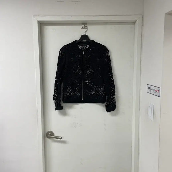 [BUNJANG] Maje Lace Bomber Jacket / 마쥬 레이스 봄버 자켓 1(W)