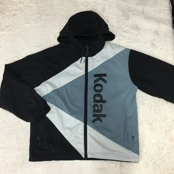 [BUNJANG] Kodak Woven Hooded Zip-Up Jacket / 코닥 우븐 후드집업 만원샵 II16