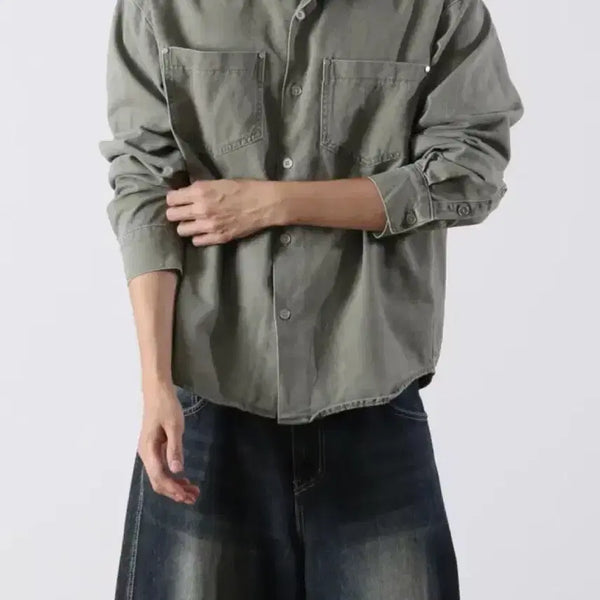 [BUNJANG] MMMC Rivet Work Dyeing Shirt / MMMC 리벳 워크 다잉 셔츠