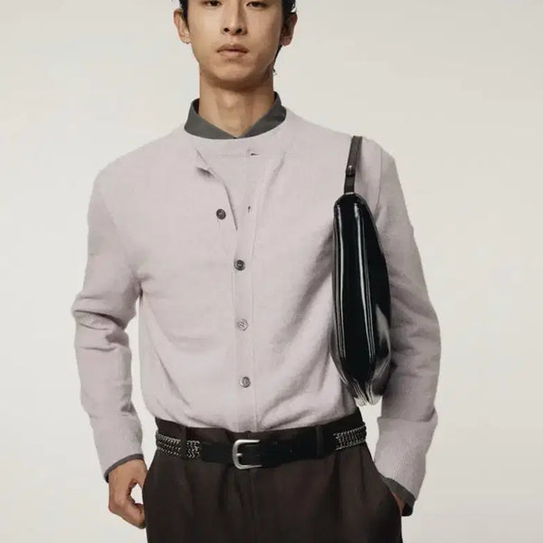 [BUNJANG] Recto Layered Cardigan Lavender / [L]렉토 레이어드 가디건 라벤더