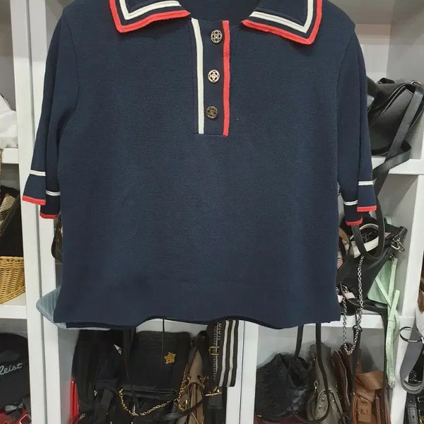 [BUNJANG] Keith Short Sleeve Knit 90 / 키이스 반팔 니트 90