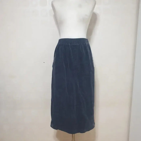 [BUNJANG] Corduroy Long Skirt (Size 55) / 골덴롱치마55 골덴치마55 롱스커트55 롱치마55