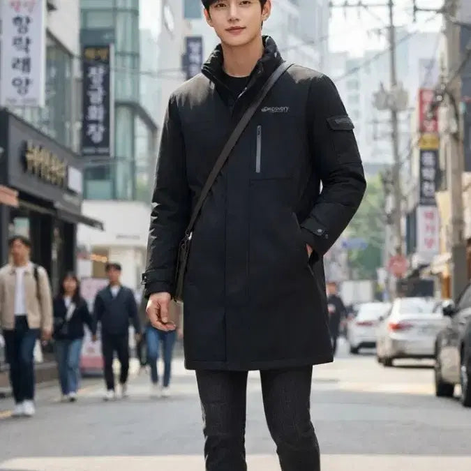 [BUNJANG] Discovery Expedition Black Winter Coat - Size 100 / 디스커버리 익스페디션 블랙 코트 100