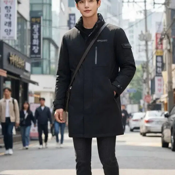 [BUNJANG] Discovery Expedition Black Winter Coat - Size 100 / 디스커버리 익스페디션 블랙 코트 100