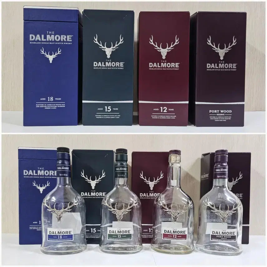 [BUNJANG] Dalmore & Balvenie Whisky Bottles (Empty) - 4 Types Each / 발베니, 아란 양주병~/달모어 양주병 4종~ ~