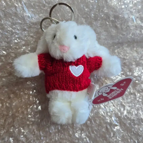 [BUNJANG] Noble Rabbit Knit Keychain White Rabbit Keychain / 노블래빗 노블레빗니트키링 화이트 토끼키링