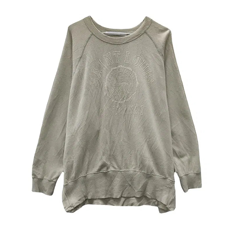 [BUNJANG] FRAMEWORK Raglan Color Block Sweatshirt / FRAMEWORK 래글런 회베이지 맨투맨 F