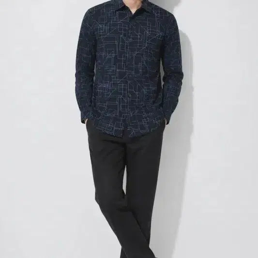 [BUNJANG] Armani Exchange Slim Fit Pattern Shirt / 남M/아르마니익스체인지 슬림핏 패턴 셔츠
