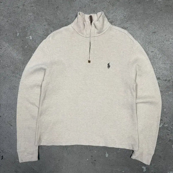 [BUNJANG] Polo Half-Zip Sweatshirt / 폴로 반집업[3420]