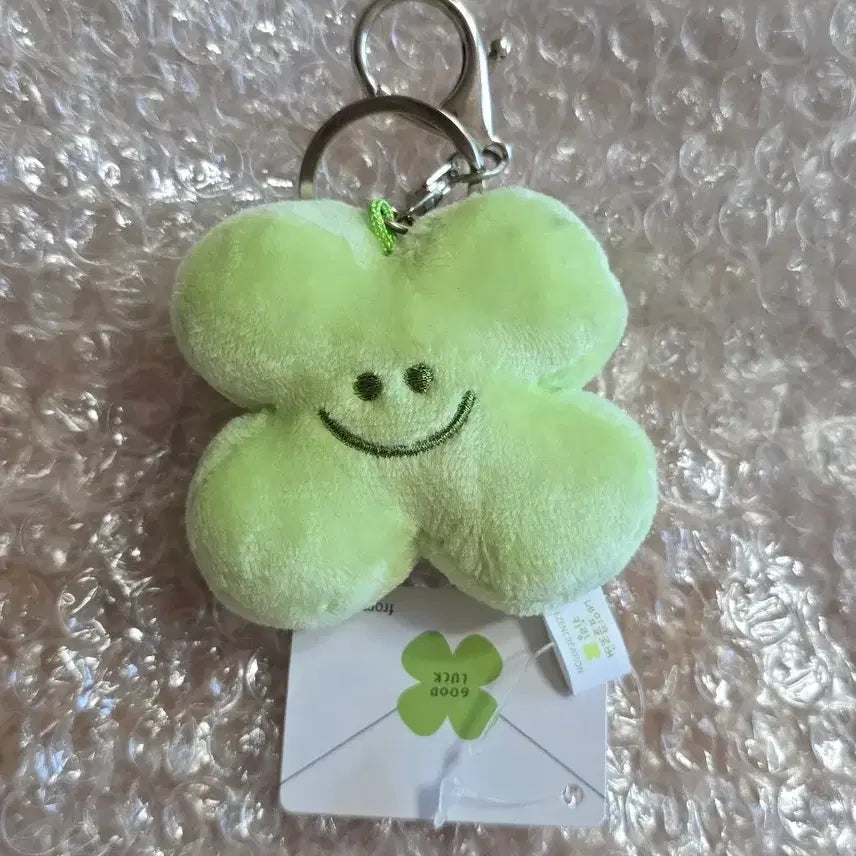 [BUNJANG] Four-Leaf Clover Charm Doll Keyring / 네잎클로버 키링 인형키링