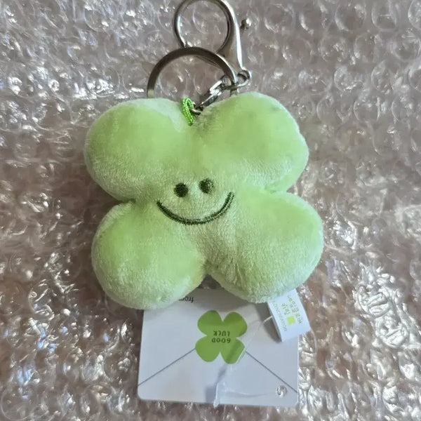[BUNJANG] Four-Leaf Clover Charm Doll Keyring / 네잎클로버 키링 인형키링