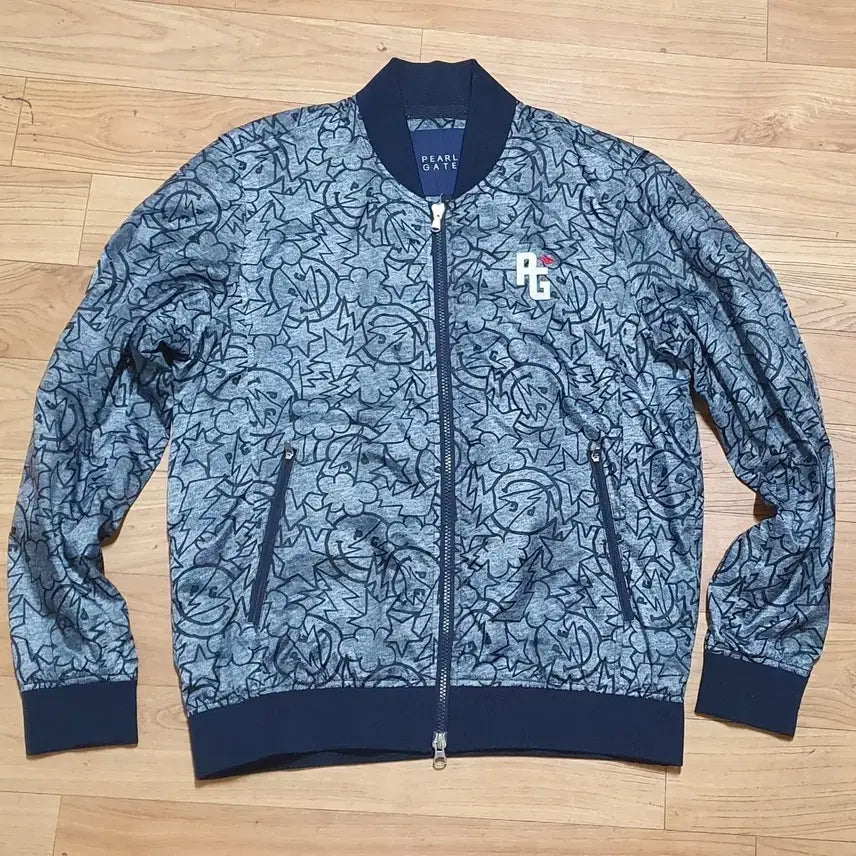 [BUNJANG] Pearly Gates Pattern Lightweight Blouson Windbreaker Jacket Men's 95 / 파리게이츠 패턴 블루종 경량 방풍 자켓 남자95 칭찬은고래도춤추게