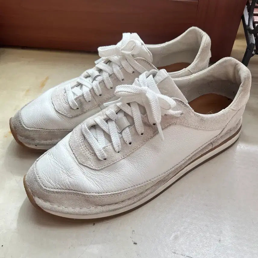 [BUNJANG] Clarks Craft Run Leather Suede Sneakers / 클락스 크래프트런 레더 스웨이드 스니커즈