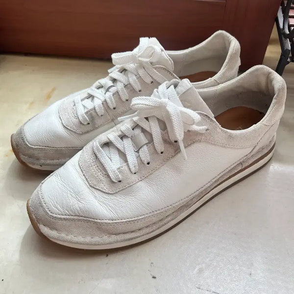 [BUNJANG] Clarks Craft Run Leather Suede Sneakers / 클락스 크래프트런 레더 스웨이드 스니커즈
