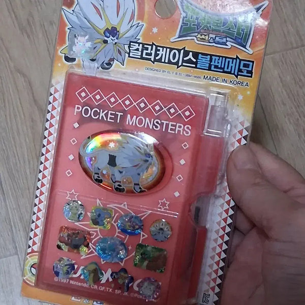 [BUNJANG] Pokemon Classic Color Case Ballpoint Pen & Memo Set / 2017년도 고전))포켓몬스터 컬러케이스 볼펜 메모