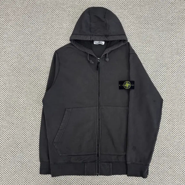 [BUNJANG] Stone Island Patch Hooded Zip-Up XXL / [XXL]스톤아일랜드 와펜패치 후드집업