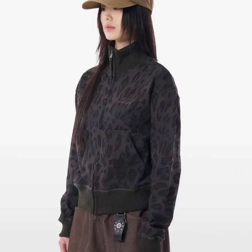 [BUNJANG] AKAM Leopard Logo Track Jacket Jersey / 아캄 레오파드 로고 트랙자켓 져지 1size