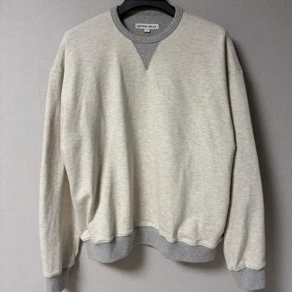 [BUNJANG] Afterpray Elbow Patch Sweatshirt L / 애프터프레이 엘보우 패치 스웻셔츠 L