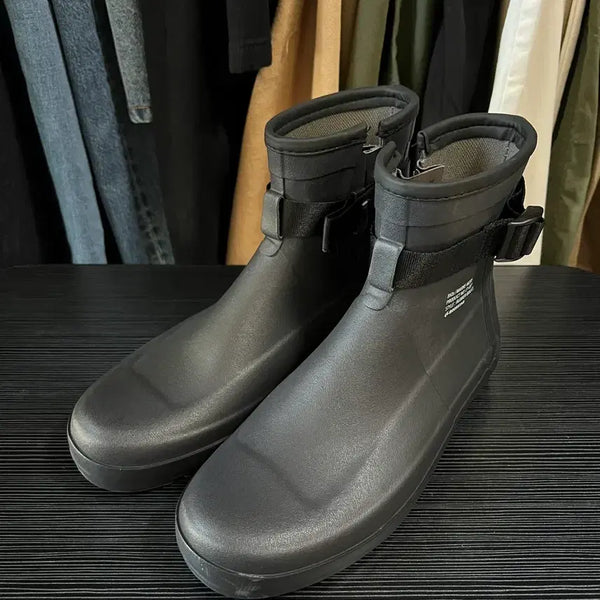 [BUNJANG] Moonstar Black Rain Boots Size 260 / 문스타 MOONSTAR 블랙 레인부츠 260 / 2회 착용 상태 좋음