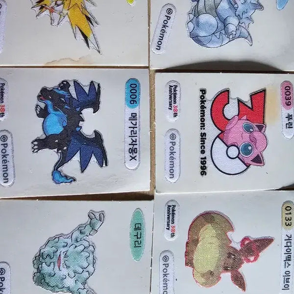 [BUNJANG] Pokemon 30th Anniversary Stickers (16 Types) / 포켓몬 띠부실 팝니다