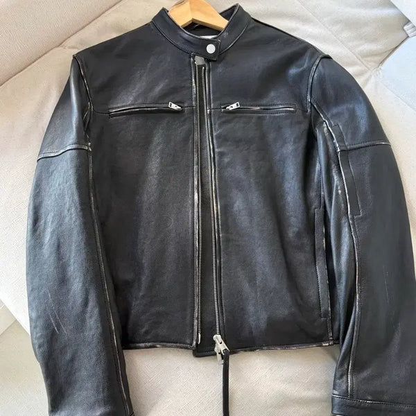 [BUNJANG] COS Leather Jacket Women's / COS 코스 레더자켓